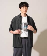 KHKGD18049 a.v.v MEN(アー・ヴェ・ヴェ) 【接触冷感】フォトプリントワイドシルエットカットソー ライトグレー