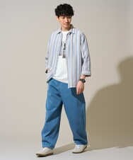 KHKGD18049 a.v.v MEN(アー・ヴェ・ヴェ) 【接触冷感】フォトプリントワイドシルエットカットソー ライトグレー
