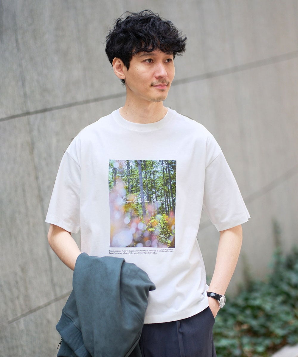 KHKGD19049 a.v.v MEN 【コラボ/接触冷感】フォトグラファーコラボワイドシルエットカットソー