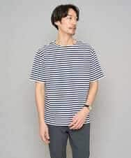 KHKGD23049 a.v.v MEN(アー・ヴェ・ヴェ) 【洗濯機で洗える】ベーシックボーダーカットソー ネイビー