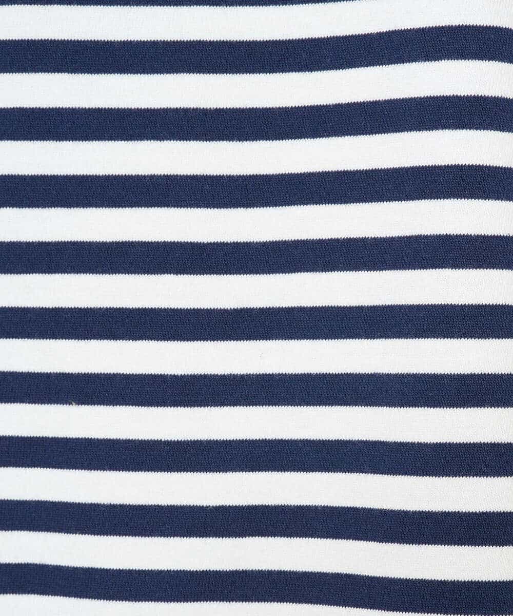 KHKGD23049 a.v.v MEN(アー・ヴェ・ヴェ) 【洗濯機で洗える】ベーシックボーダーカットソー ネイビー