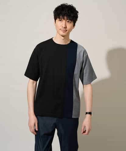 KHKGD27059 a.v.v MEN 【洗濯機で洗える】タテキリカエカットソー