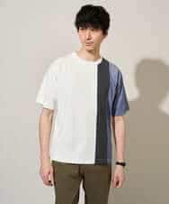 KHKGD27059 a.v.v MEN(アー・ヴェ・ヴェ) 夏の一枚着で人気！【洗濯機で洗える】デザテクカットソー ブラック