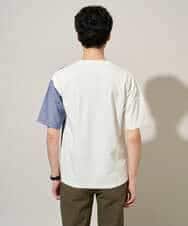 KHKGD27059 a.v.v MEN(アー・ヴェ・ヴェ) 夏の一枚着で人気！【洗濯機で洗える】デザテクカットソー ブラック