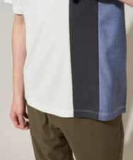 KHKGD27059 a.v.v MEN(アー・ヴェ・ヴェ) 夏の一枚着で人気！【洗濯機で洗える】デザテクカットソー ブラック