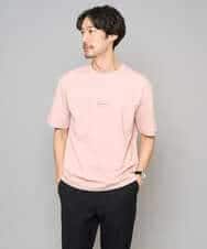 KHKGD29039 a.v.v MEN(アー・ヴェ・ヴェ) 【イージーケア/洗濯機で洗える/速乾/毛玉になりにくい/接触冷感】ミニロゴプリントセミワイドシルエットカットソー ダークグレー