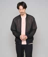 KHKGD29039 a.v.v MEN(アー・ヴェ・ヴェ) 【イージーケア/洗濯機で洗える/速乾/毛玉になりにくい/接触冷感】ミニロゴプリントセミワイドシルエットカットソー ダークグレー