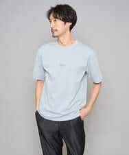 KHKGD29039 a.v.v MEN(アー・ヴェ・ヴェ) 【イージーケア/洗濯機で洗える/速乾/毛玉になりにくい/接触冷感】ミニロゴプリントセミワイドシルエットカットソー ダークグレー