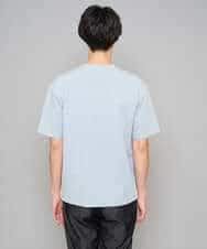 KHKGD29039 a.v.v MEN(アー・ヴェ・ヴェ) 【イージーケア/洗濯機で洗える/速乾/毛玉になりにくい/接触冷感】ミニロゴプリントセミワイドシルエットカットソー ダークグレー