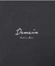 KHKGD29039 a.v.v MEN(アー・ヴェ・ヴェ) 【イージーケア/洗濯機で洗える/速乾/毛玉になりにくい/接触冷感】ミニロゴプリントセミワイドシルエットカットソー ダークグレー