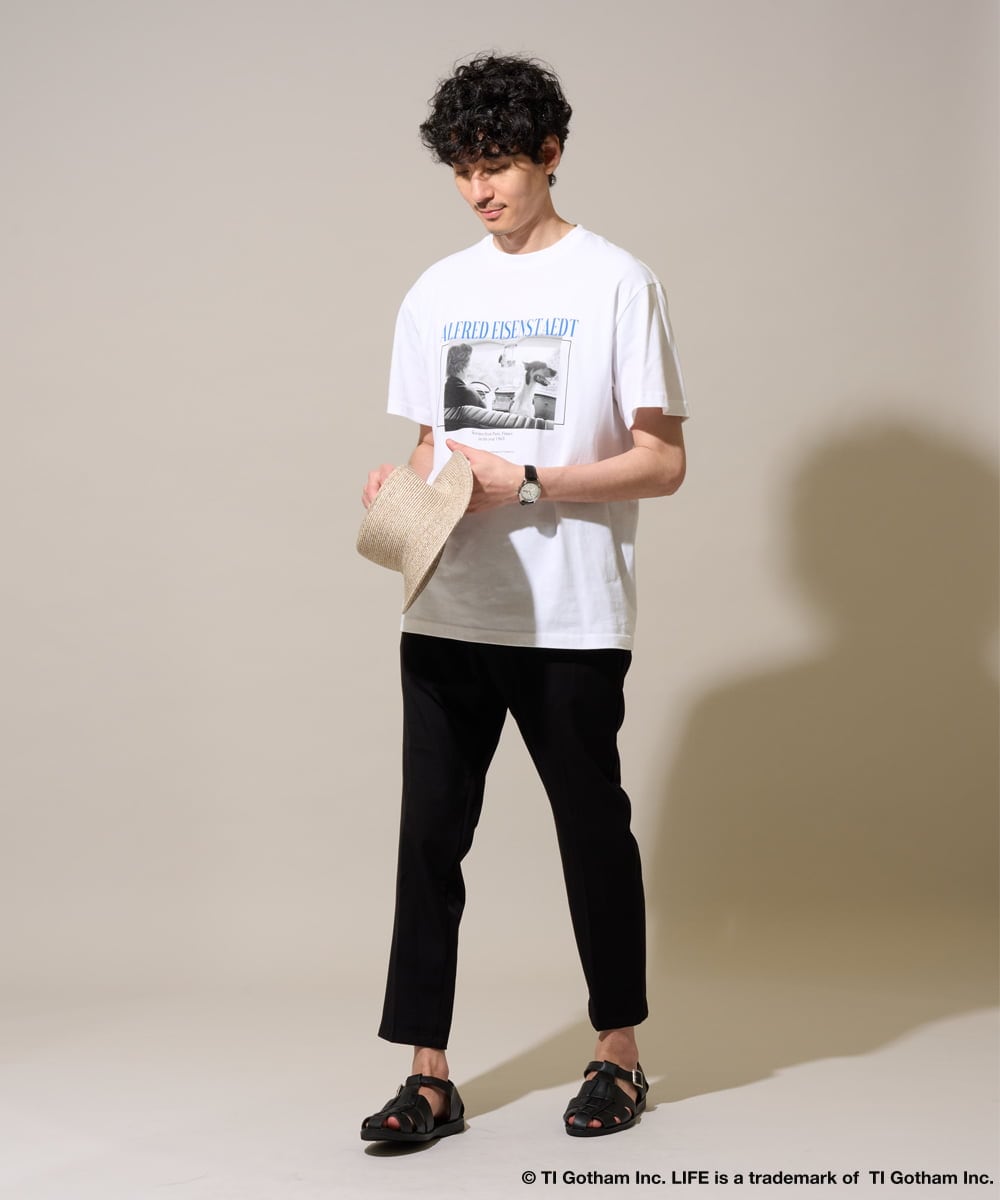 KHKGD30059 a.v.v MEN(アー・ヴェ・ヴェ) ライフピクチャーコレクションプリントＴシャツ ホワイト