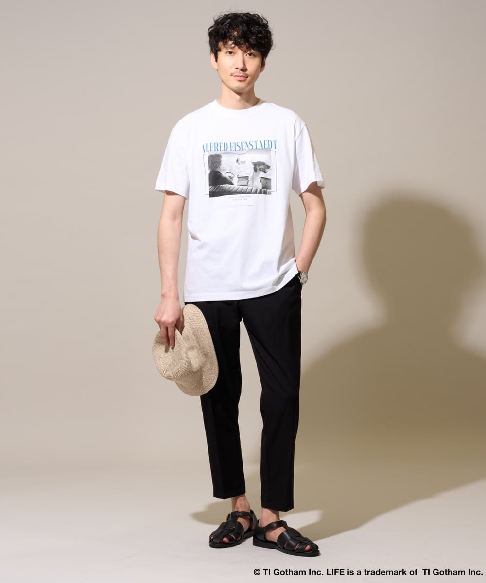 KHKGD30059 a.v.v MEN(アー・ヴェ・ヴェ) ライフピクチャーコレクションプリントＴシャツ ホワイト