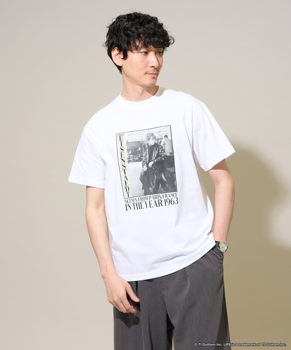 KHKGD31059 a.v.v MEN(アー・ヴェ・ヴェ) ライフピクチャーコレクションプリントＴシャツ ホワイト