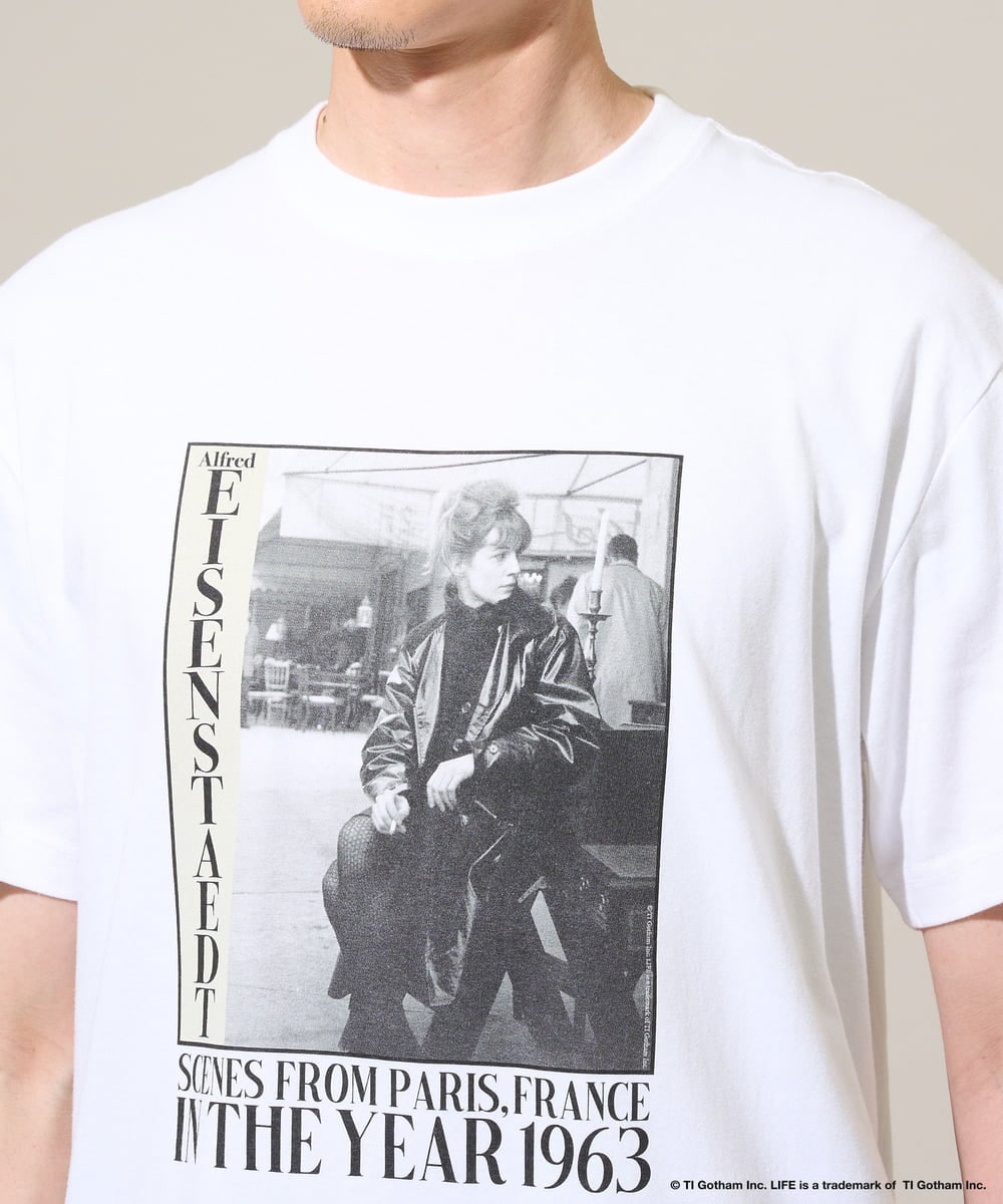 KHKGD31059 a.v.v MEN(アー・ヴェ・ヴェ) ライフピクチャーコレクションプリントＴシャツ ホワイト