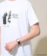 KHKGD32059 a.v.v MEN(アー・ヴェ・ヴェ) プラダヲキタアクマプリントＴシャツ ホワイト