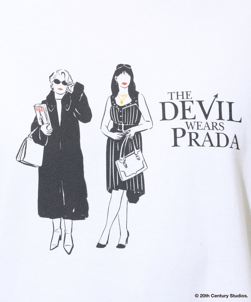 KHKGD32059 a.v.v MEN(アー・ヴェ・ヴェ) プラダヲキタアクマプリントＴシャツ ホワイト