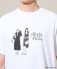 KHKGD32059 a.v.v MEN(アー・ヴェ・ヴェ) プラダヲキタアクマプリントＴシャツ ホワイト