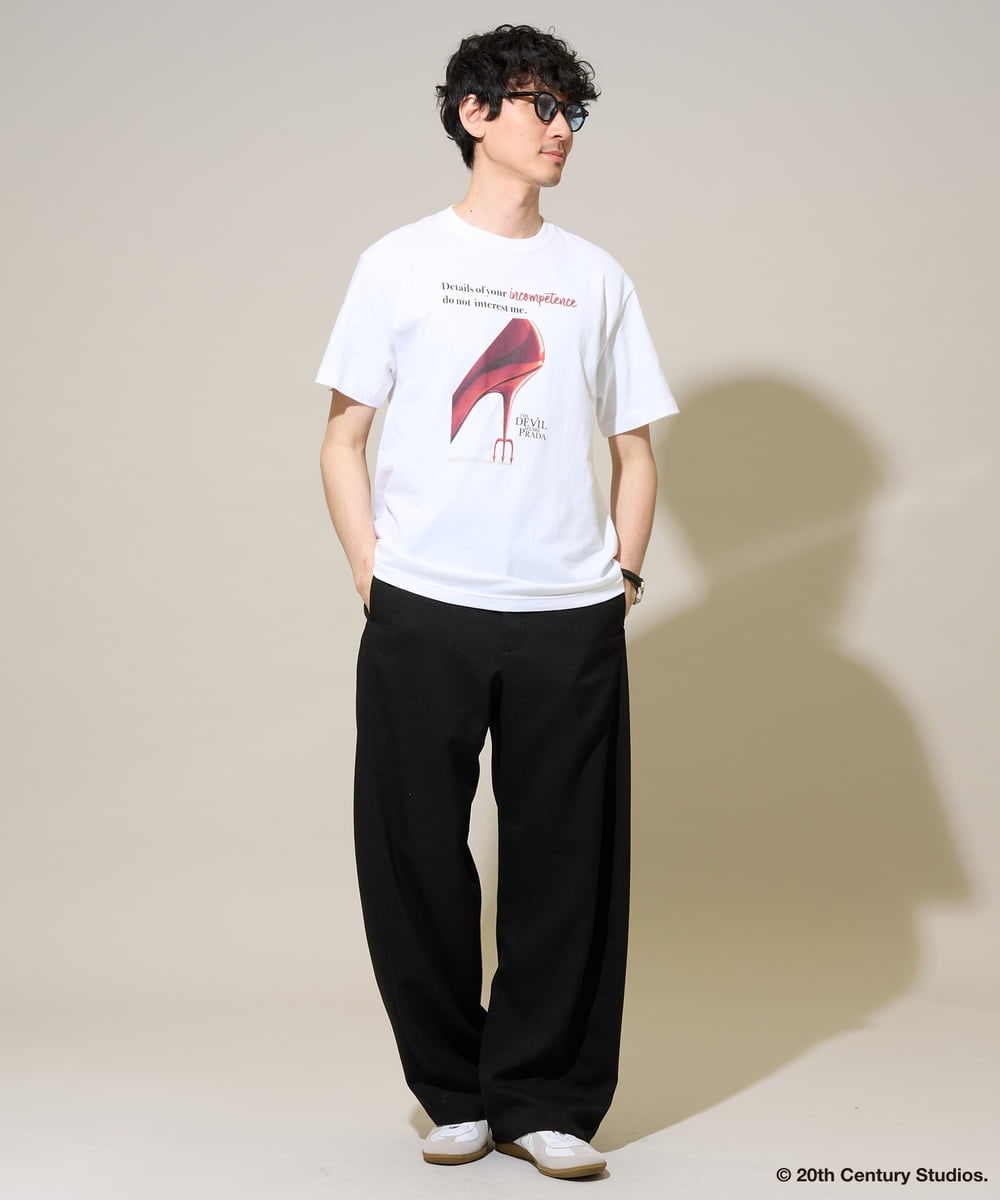 KHKGD33059 a.v.v MEN(アー・ヴェ・ヴェ) プラダヲキタアクマプリントＴシャツ ホワイト