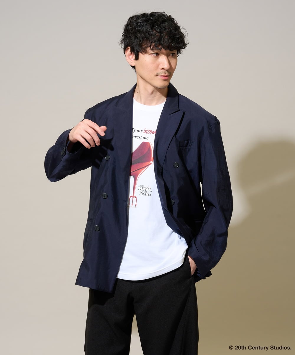 KHKGD33059 a.v.v MEN(アー・ヴェ・ヴェ) プラダヲキタアクマプリントＴシャツ ホワイト