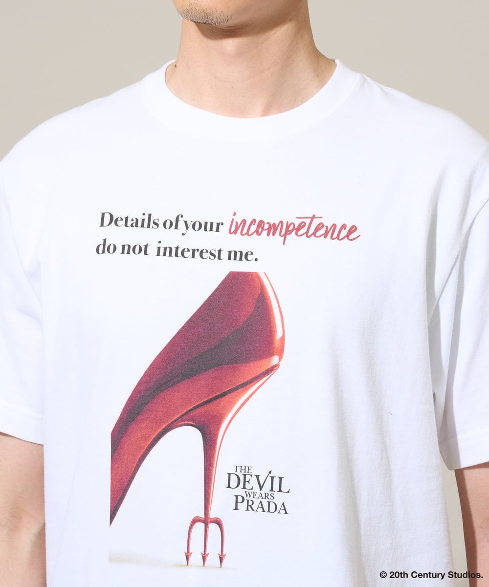 KHKGD33059 a.v.v MEN(アー・ヴェ・ヴェ) プラダヲキタアクマプリントＴシャツ ホワイト