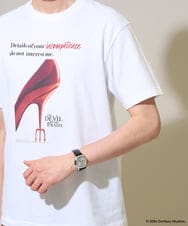 KHKGD33059 a.v.v MEN(アー・ヴェ・ヴェ) プラダヲキタアクマプリントＴシャツ ホワイト
