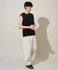 KHKGD39019 a.v.v MEN(アー・ヴェ・ヴェ) 【接触冷感】ノースリーブカットソー ブラック