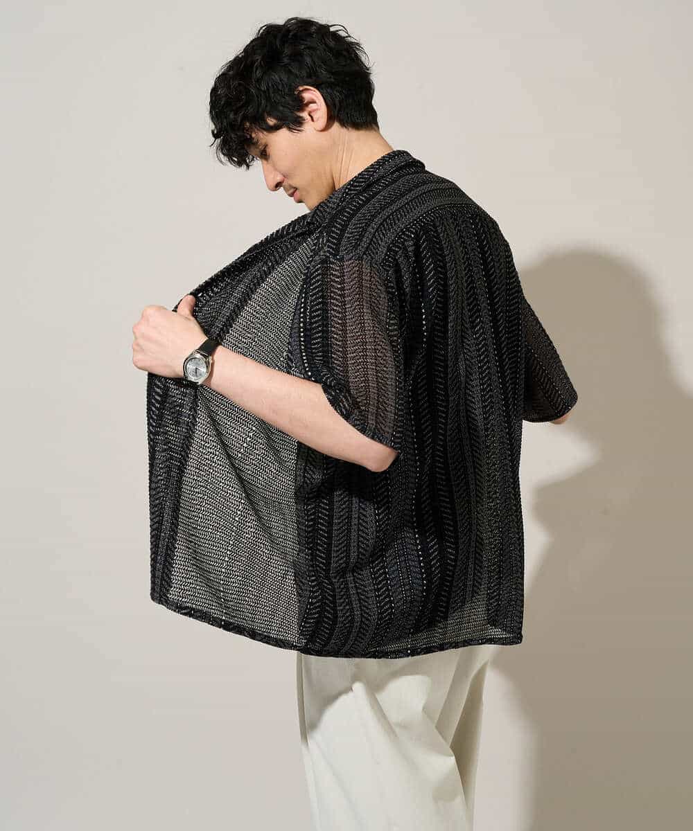 KHKGD39019 a.v.v MEN(アー・ヴェ・ヴェ) 【接触冷感】ノースリーブカットソー ブラック