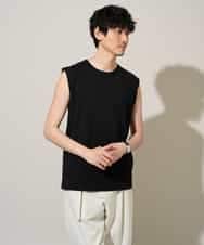 KHKGD39019 a.v.v MEN(アー・ヴェ・ヴェ) 【接触冷感】ノースリーブカットソー ブラック