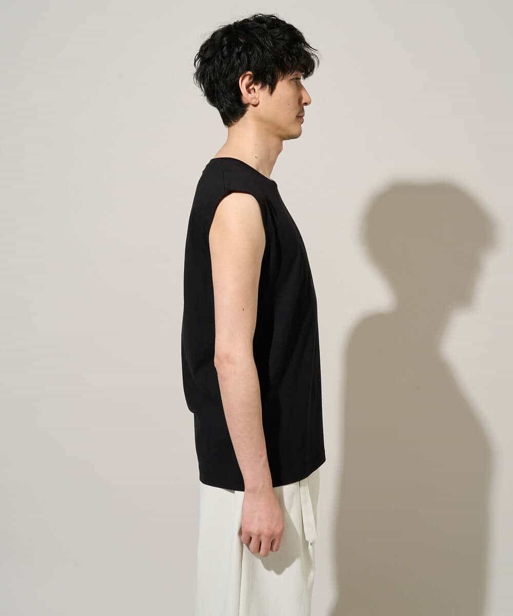 KHKGD39019 a.v.v MEN(アー・ヴェ・ヴェ) 【接触冷感】ノースリーブカットソー ブラック
