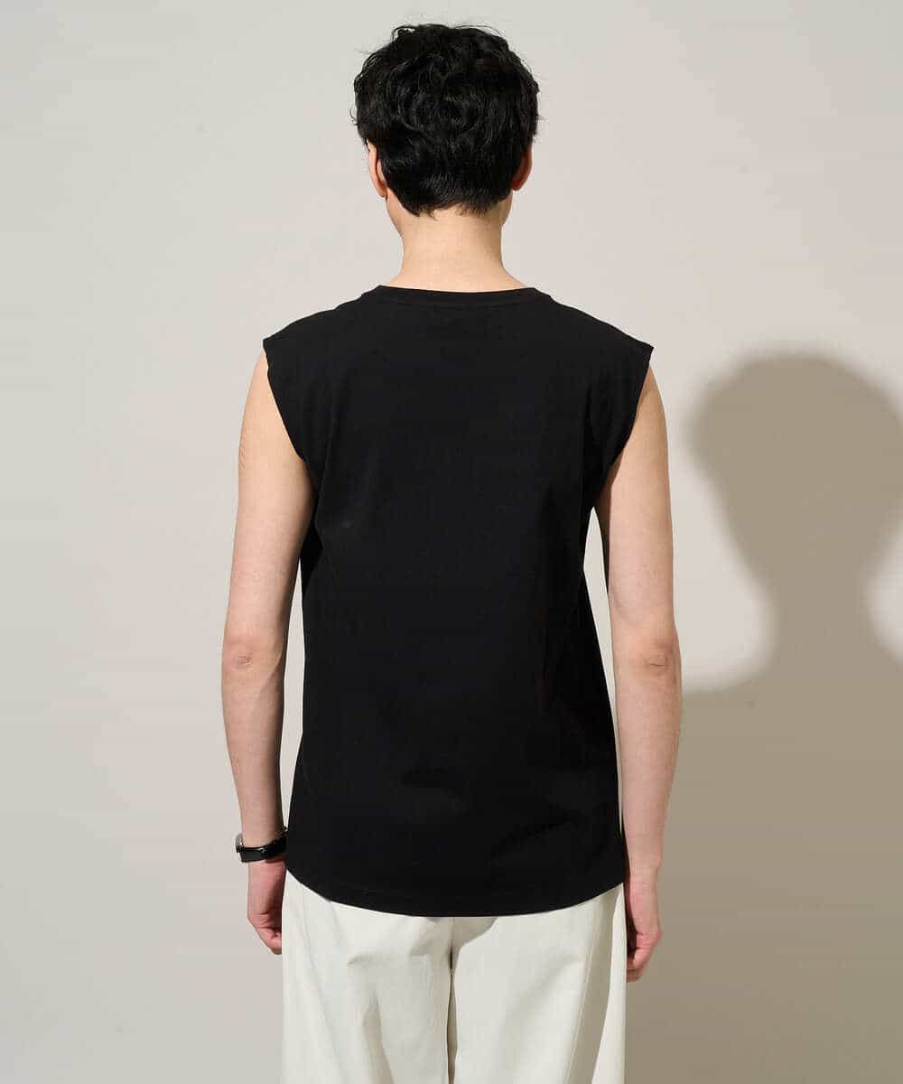 KHKGD39019 a.v.v MEN(アー・ヴェ・ヴェ) 【接触冷感】ノースリーブカットソー ブラック