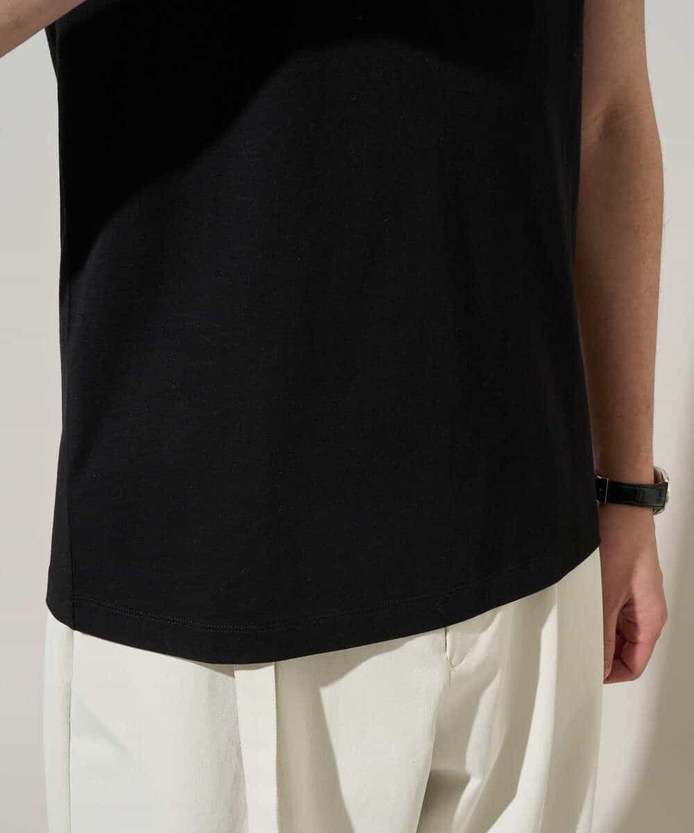 KHKGD39019 a.v.v MEN(アー・ヴェ・ヴェ) 【接触冷感】ノースリーブカットソー ブラック