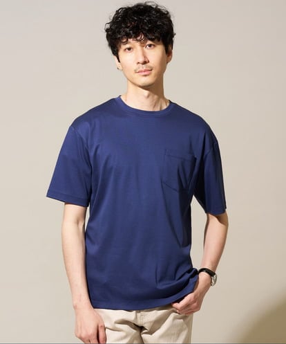 KHKGD40039 a.v.v MEN 【雑誌MonoMax６月号掲載】究極の無地Ｔシャツ シルケットスムースワイドシルエットカットソー【接触冷感/UVカット/洗濯機で洗える/毛玉になりにくい】