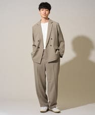 KHKGD40039 a.v.v MEN(アー・ヴェ・ヴェ) 【雑誌MonoMax5月号掲載】究極の無地Ｔシャツ シルケットスムースワイドシルエットカットソー【洗濯機で洗える/接触冷感/UVカット/毛玉になりにくい】 ブラック