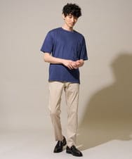 KHKGD40039 a.v.v MEN(アー・ヴェ・ヴェ) 【接触冷感 / UVカット】究極の無地Ｔ シルケットスムースシルエットカットソ ー〈洗濯機で洗える/毛玉になりにくい〉 ブラック