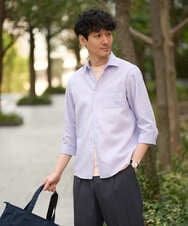 KHKGD40039 a.v.v MEN(アー・ヴェ・ヴェ) 【雑誌MonoMax5月号掲載】究極の無地Ｔシャツ シルケットスムースワイドシルエットカットソー【洗濯機で洗える/接触冷感/UVカット/毛玉になりにくい】 ブラック