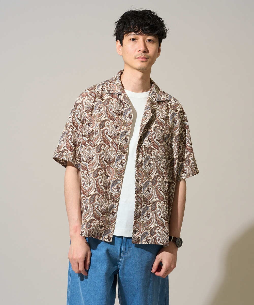 KHKGD40039 a.v.v MEN(アー・ヴェ・ヴェ) 【雑誌MonoMax5月号掲載】究極の無地Ｔシャツ シルケットスムースワイドシルエットカットソー【洗濯機で洗える/接触冷感/UVカット/毛玉になりにくい】 ブラック