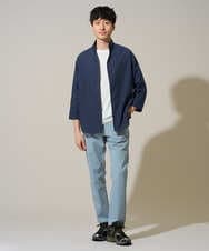 KHKGD40039 a.v.v MEN(アー・ヴェ・ヴェ) 【雑誌MonoMax5月号掲載】究極の無地Ｔシャツ シルケットスムースワイドシルエットカットソー【洗濯機で洗える/接触冷感/UVカット/毛玉になりにくい】 ブラック