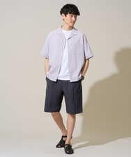 KHKGD40039 a.v.v MEN(アー・ヴェ・ヴェ) 【雑誌MonoMax5月号掲載】究極の無地Ｔシャツ シルケットスムースワイドシルエットカットソー【洗濯機で洗える/接触冷感/UVカット/毛玉になりにくい】 ブラック