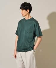 KHKGD40039 a.v.v MEN(アー・ヴェ・ヴェ) 【接触冷感 / UVカット】究極の無地Ｔ シルケットスムースシルエットカットソ ー〈洗濯機で洗える/毛玉になりにくい〉 ブラック