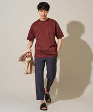 KHKGD40039 a.v.v MEN(アー・ヴェ・ヴェ) 【接触冷感 / UVカット】究極の無地Ｔ シルケットスムースシルエットカットソ ー〈洗濯機で洗える/毛玉になりにくい〉 ブラック