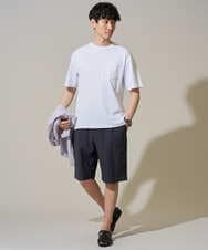 KHKGD40039 a.v.v MEN(アー・ヴェ・ヴェ) 【接触冷感 / UVカット】究極の無地Ｔ シルケットスムースシルエットカットソ ー〈洗濯機で洗える/毛玉になりにくい〉 ブラック