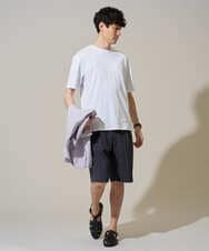 KHKGD40039 a.v.v MEN(アー・ヴェ・ヴェ) 【接触冷感 / UVカット】究極の無地Ｔ シルケットスムースシルエットカットソ ー〈洗濯機で洗える/毛玉になりにくい〉 ブラック
