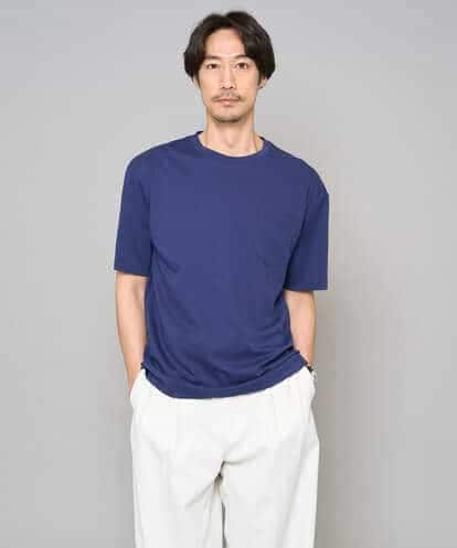 KHKGD40039 a.v.v MEN 【洗濯機で洗える/接触冷感/UVカット/毛玉になりにくい】シルケットスムースワイドシルエットカットソー