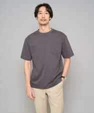 KHKGD40039 a.v.v MEN(アー・ヴェ・ヴェ) 【洗濯機で洗える/接触冷感/UVカット/毛玉になりにくい】シルケットスムースワイドシルエットカットソー ダークグレー