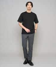 KHKGD40039 a.v.v MEN(アー・ヴェ・ヴェ) 【洗濯機で洗える/接触冷感/UVカット/毛玉になりにくい】シルケットスムースワイドシルエットカットソー ブラック