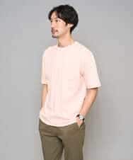 KHKGD40039 a.v.v MEN(アー・ヴェ・ヴェ) 【洗濯機で洗える/接触冷感/UVカット/毛玉になりにくい】シルケットスムースワイドシルエットカットソー ブラック