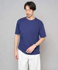 KHKGD40039 a.v.v MEN(アー・ヴェ・ヴェ) 【洗濯機で洗える/接触冷感/UVカット/毛玉になりにくい】シルケットスムースワイドシルエットカットソー ブラック