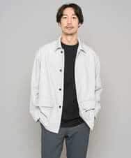 KHKGD40039 a.v.v MEN(アー・ヴェ・ヴェ) 【洗濯機で洗える/接触冷感/UVカット/毛玉になりにくい】シルケットスムースワイドシルエットカットソー ブラック