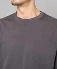 KHKGD40039 a.v.v MEN(アー・ヴェ・ヴェ) 【洗濯機で洗える/接触冷感/UVカット/毛玉になりにくい】シルケットスムースワイドシルエットカットソー ブラック