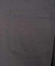 KHKGD40039 a.v.v MEN(アー・ヴェ・ヴェ) 【洗濯機で洗える/接触冷感/UVカット/毛玉になりにくい】シルケットスムースワイドシルエットカットソー ブラック